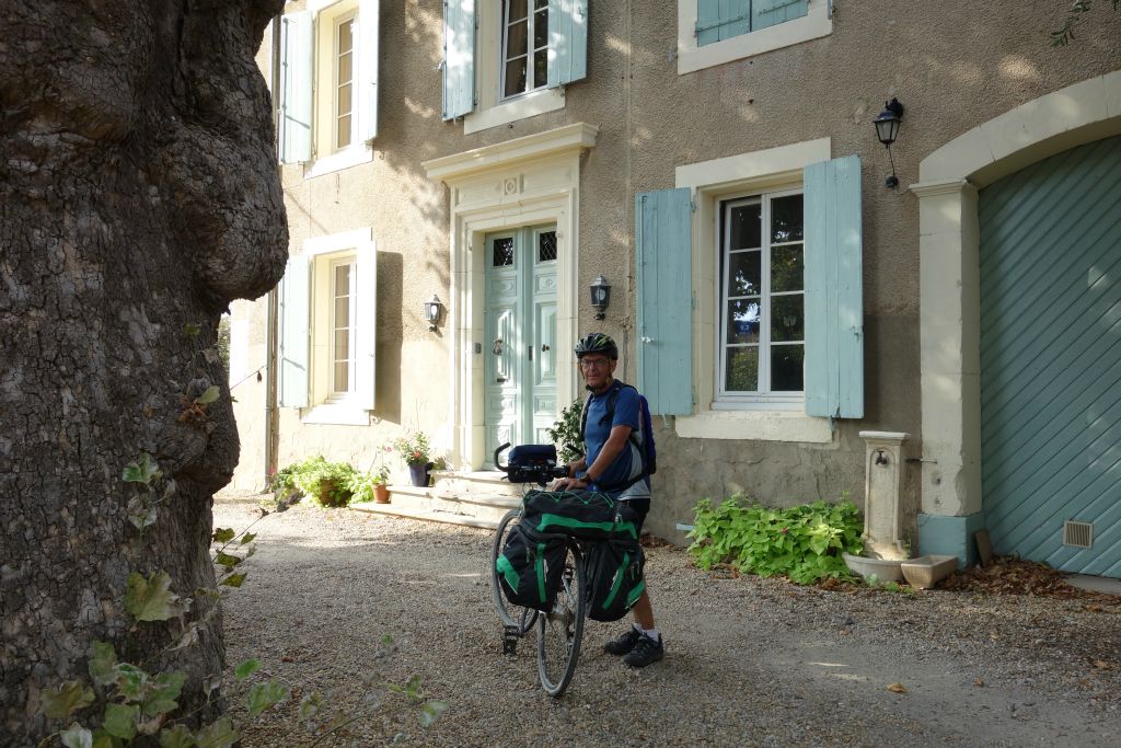 Arrivée à notre chambre d'hôtes à Sallèles-d'Aude